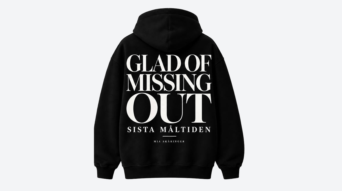 Hoodie - Myself - White on Black