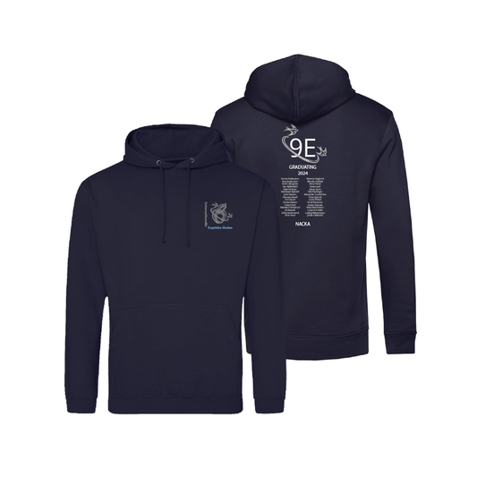 Engelska skolan Klass-Hoodie Navy-Prisreducerad