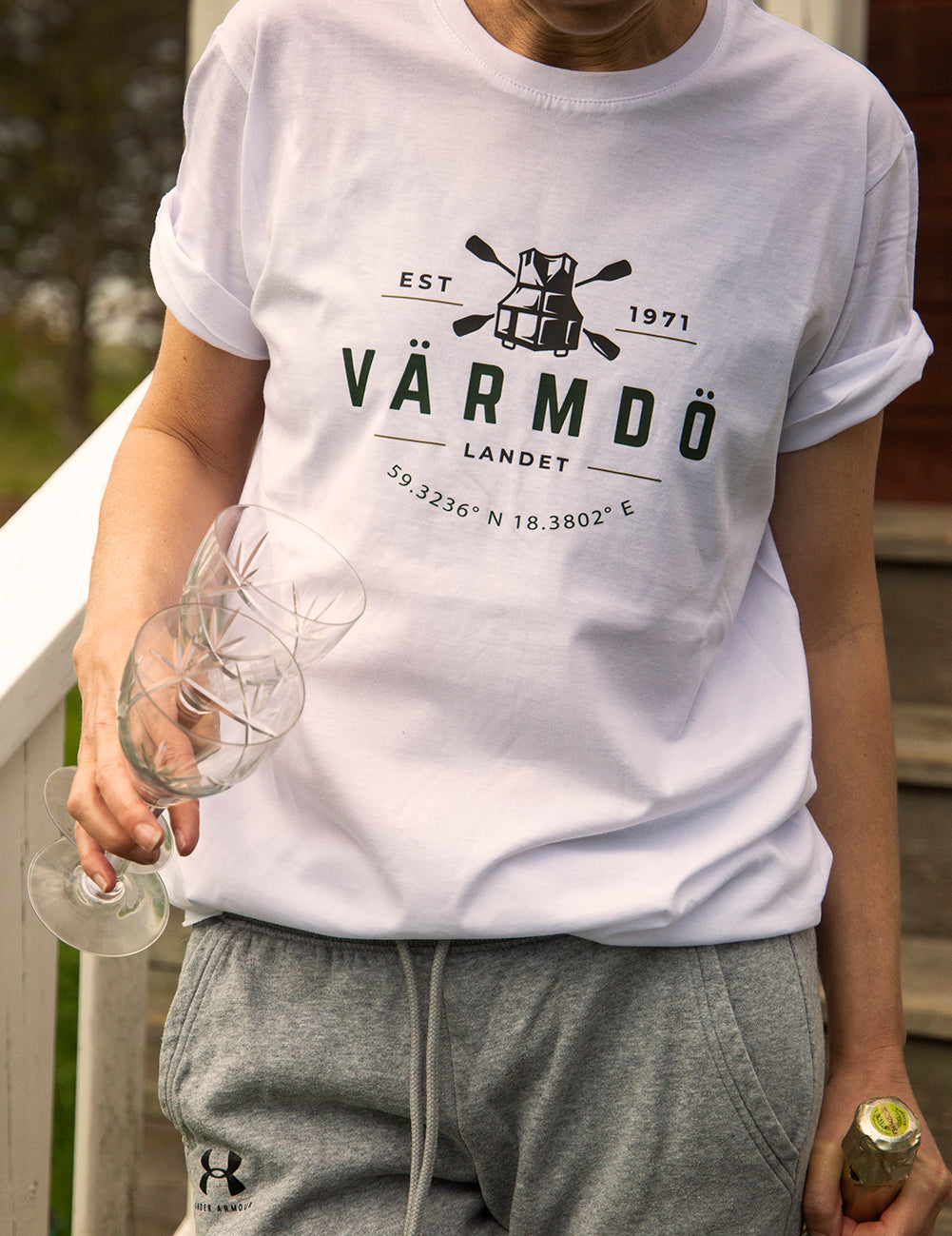 Värmdölandet T-shirt Värmdö Vit