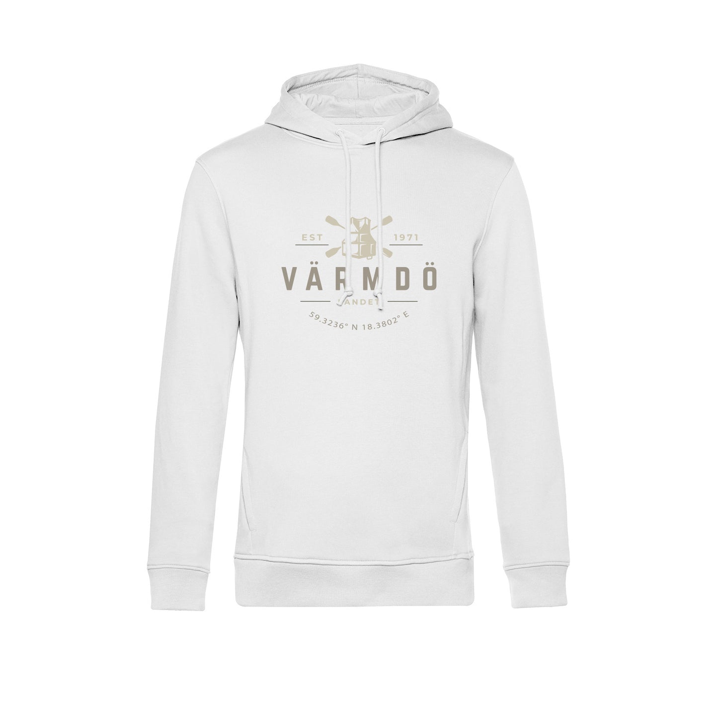 Värmdölandet Hoodie Värmdö Vit