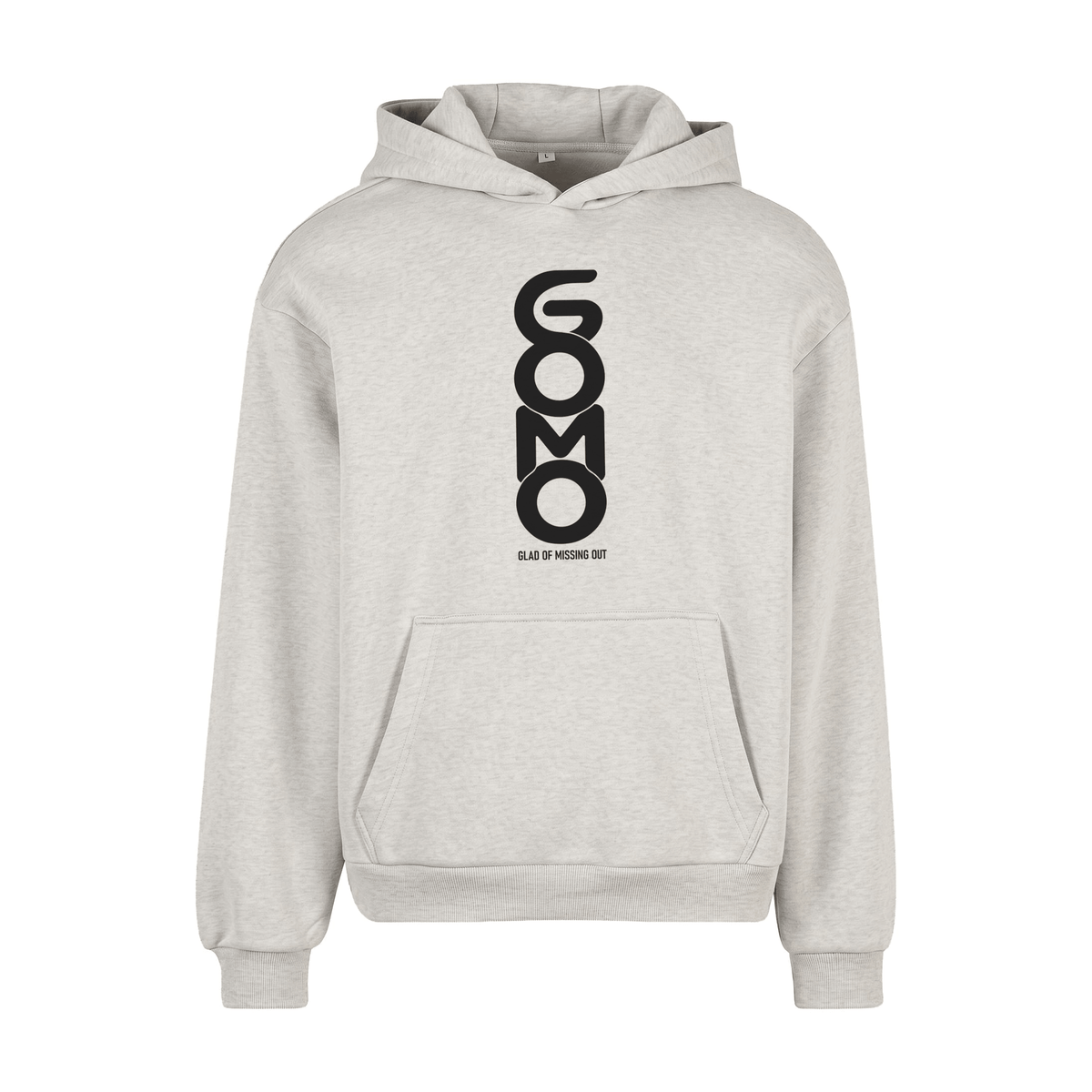 Hoodie - GOMO Black on Grey