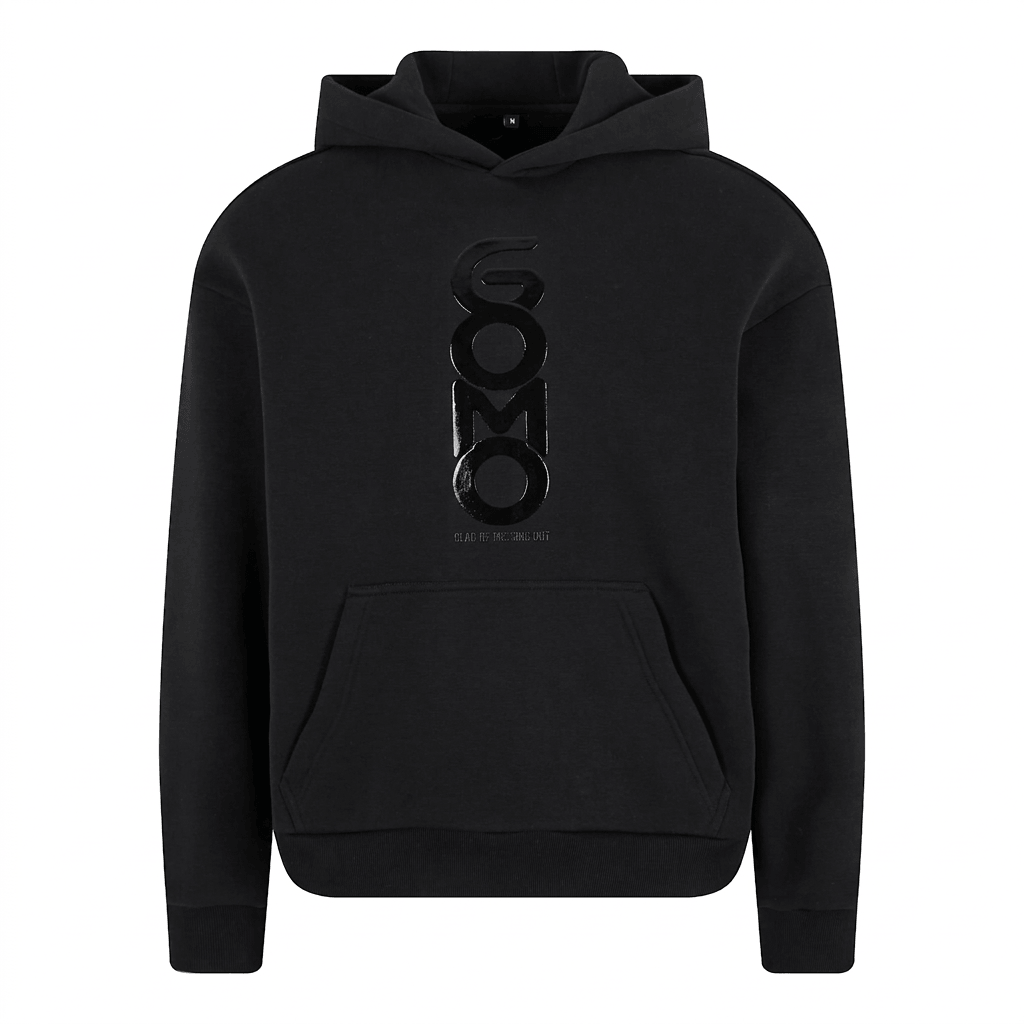 Hoodie - GOMO Black on Black