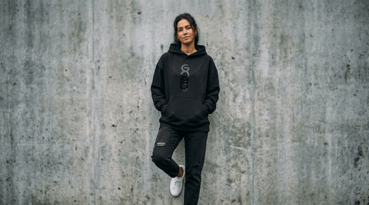 Hoodie - GOMO Black on Black